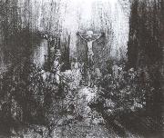 The three crosses Rembrandt